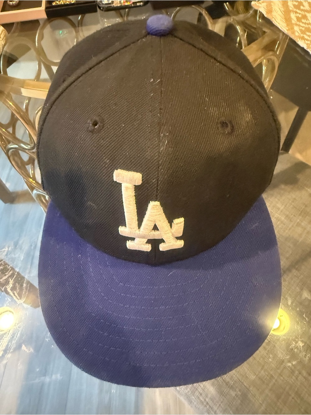 MLB Kids LA Baseball Cap - Black and Blue